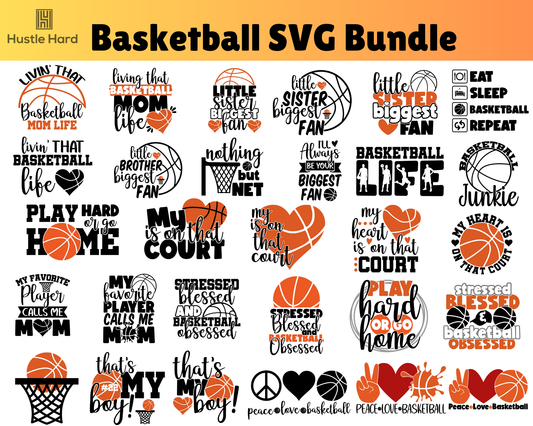 Basketball SVG Bundle Cut Files