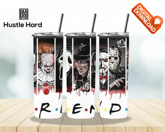 Friends Horror Movies Friends Halloween Tumbler Wrap