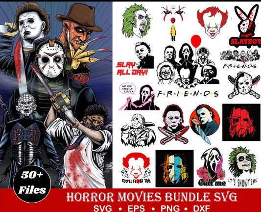 50+ Horror Characters Png Horror Clipart sublimation PNG,Halloween charactes, Horror Bundle Png, Horror Movie Png,Scary Horror Characters