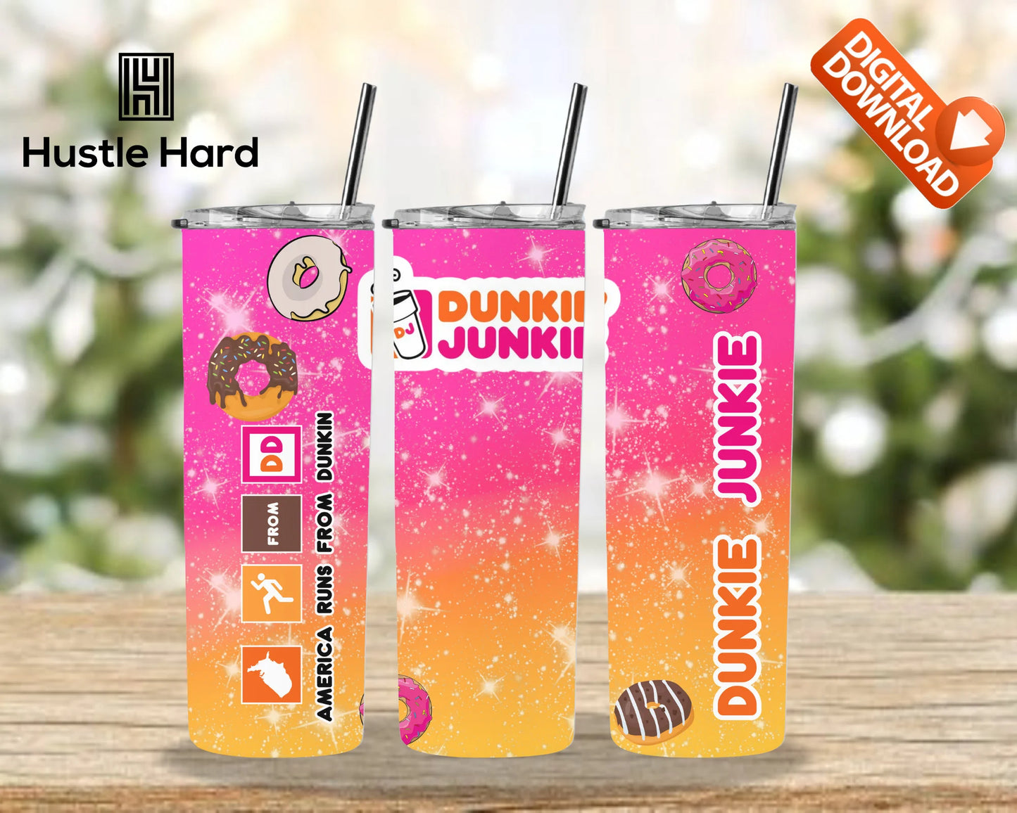 Dunkie Junkie Straight Tumbler Wrap